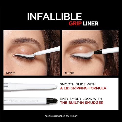 L’Oréal Paris 0071249681503 L'Oreal Paris Infallible Grip Mechanical Gel Eyeliner Pencil, Smudge-Resistant, Waterproof Eye Makeup With Up To 36Hr Wear, Polar White thumb #4