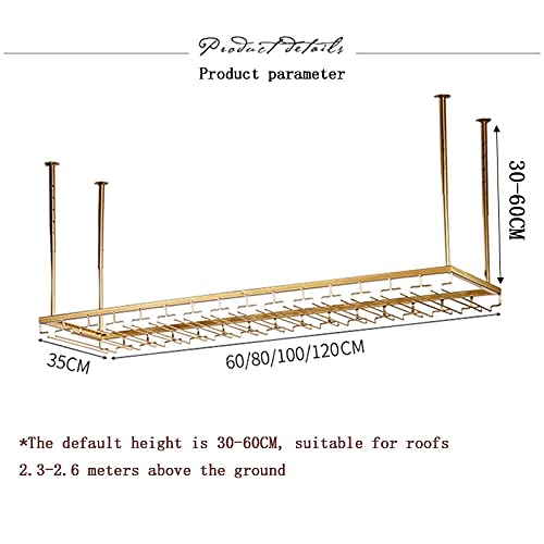 Support à verre à vin de plafond pour libérer vos plans de travail - 3