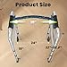 OasisSpace Compact Folding Walker with Trigger Release and 5 Inches Wheels for Seniors Elderly [Accessories Included] Narrow Lightweight Support up to 350 lb(FSA or HSA Eligible)