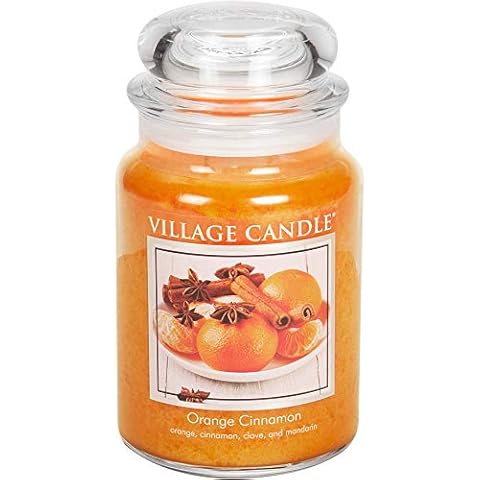 Village Candle Candle, Orange, Large (26 oz) Cover
