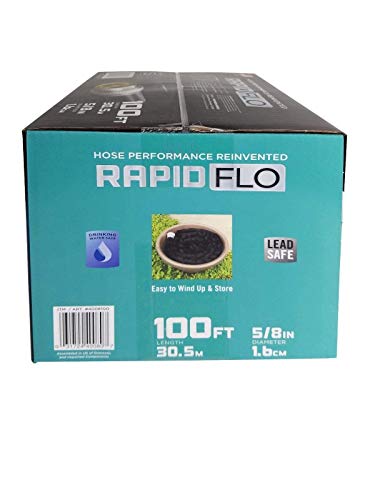 Rapid Flo Light Weight Tough Kink-Resistant Garden Hose 5/8 In 100 Ft #TOP4