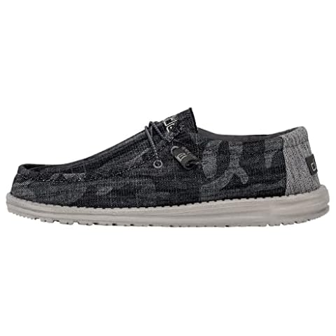 Hey Dude Men's Wally Moc Toe Shoes, Camo Tweed, 10 UK Cover