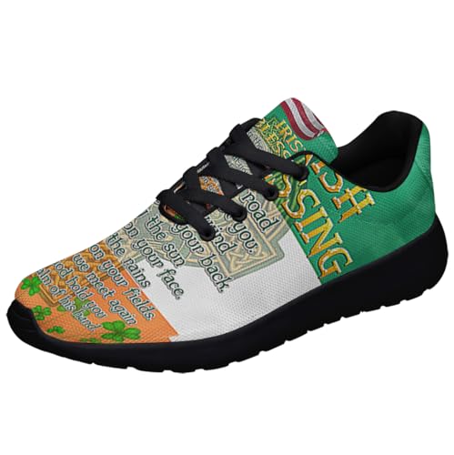 Mens Womens Happy St Patrick's Day Shoes Trail Running Shoe Non-Slip Breathable Comfortable Sneakers