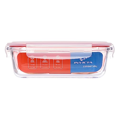 Pote de Vidro Tampa Hermética 1,04 L, Invicta