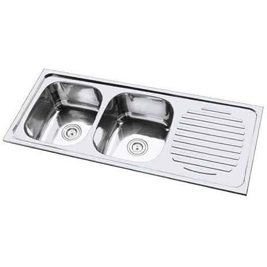304 Grade Stainless Steel Double Bowl Sink 54 x 18