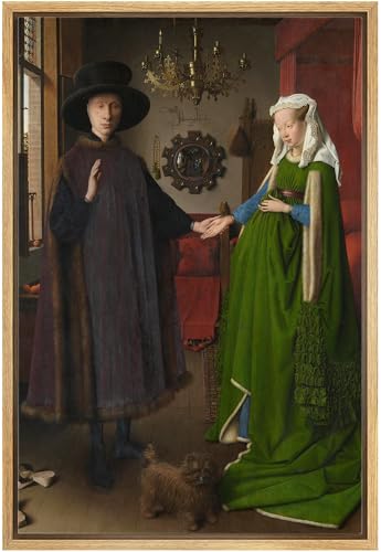 wall26 The Arnolfini Portrait by Jan Van Eyck Famous Fine