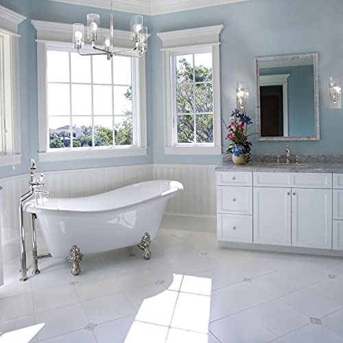 Image of Nuvo 60 /7171 Sommerset 1-Light Vanity Fixture with Clear Glass - Brushed Nickel Finish