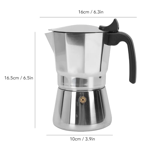 Cafetera de Estufa Octogonal de Acero Inoxidable 6 tazas miniatura 7