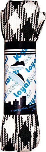 Loyal Laces Single Set - White/Black