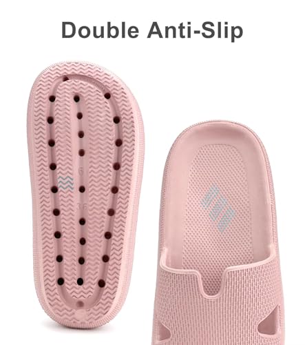 Image of Haifago Cloud Slippers for Womens Soft Foam Recovery Slides, Pillow Cushion Sandals for Women, House Bathroom Dorm Shower Essentials