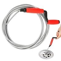 Rohrreinigungsspirale Abflussreiniger 5m x 6mm Spirale Abfluss Rohrreinigung Universal Spirale Abflussspirale Rohrreiniger Spirale für Hartnäckige Verstopfungen