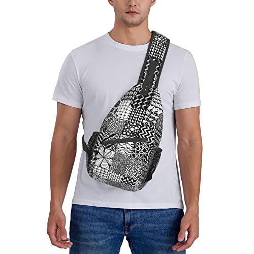 Sac à bandoulière imprimé compact pour éviter le mal de dos - 7