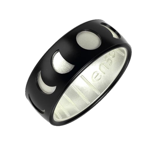 Enso Rings Etched Classic Silicone Rings - Etched Space Collection - Comfortable and Flexible Design3