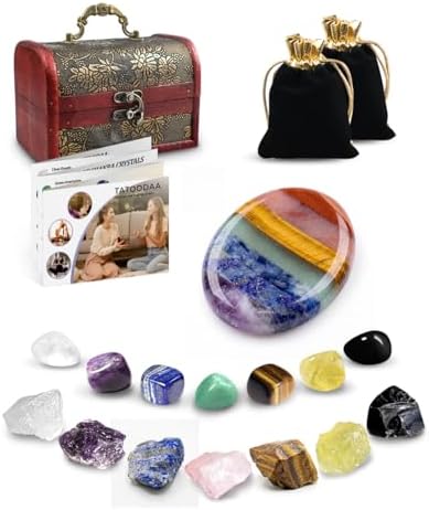 Crystals and Healing Stones - Thumb Worry Stones for Stress Relie...