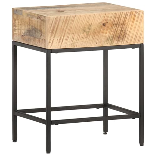Table basse en bois massif de mangue brute pour optimiser les petits salons étroits - 7