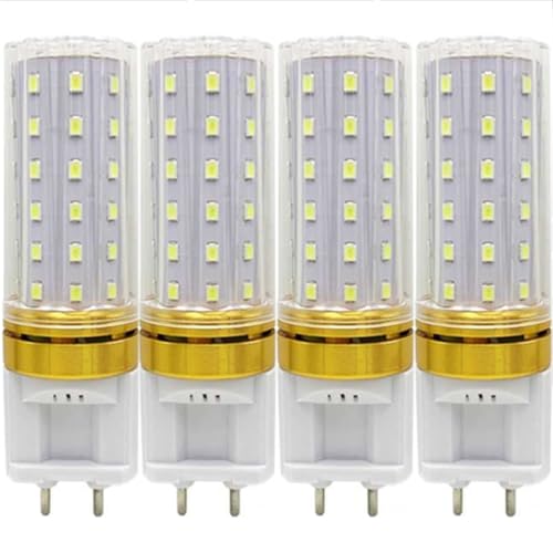 Bombillas LED g12 10w, 4 Bombillas led, 10w equivalentes a 100W halógeno, 1000lm, ac100v-240v, ángulo de Haz de 360 ° para iluminación doméstica(Natural White 4000k)