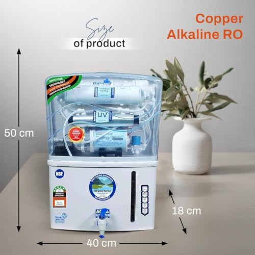 Image of Aqua RO Water Purifier RO+UV+TDS Advance Technology Electric Water Purifier With Metallic Sheet for Home-(RO+UV+UF+TDS Adjuster) for Home and Office, 12 Litre Storage, 2200 TDS(Made in India)