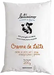 Creme De Leite Uht Leitíssimo 200g 20% De Gordura Kit 10 Un