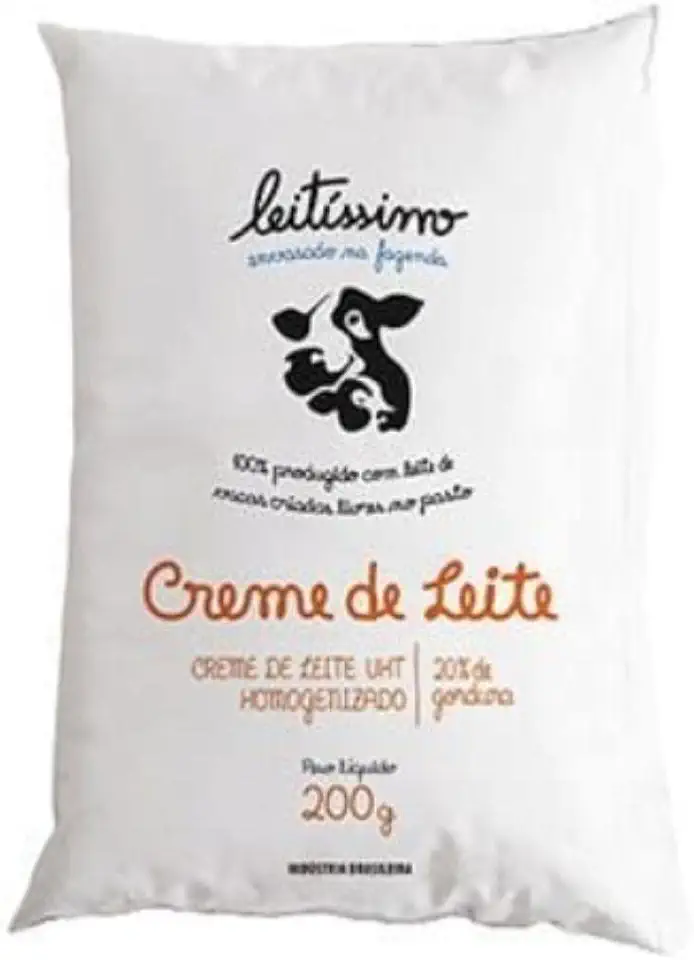 Creme De Leite Uht Leitíssimo 200g 20% De Gordura Kit 10 Un