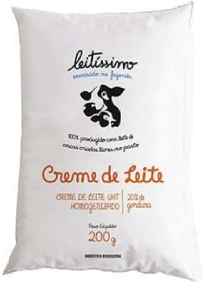 Creme De Leite Uht Leitíssimo 200g 20% De Gordura Kit 10 Un