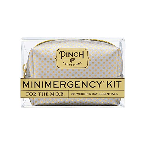Pinch Provisions Minimergency Kit for M.O.B, Includes 20 Must-Have Emergency Essential Items for The Big Day, Compact, Multi-Functional Zipper Pouch, Perfect Survival Kit for Mother of Bride