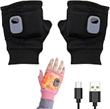 Warming Gloves for Women,Heated Gloves for Women,Portable Heating Gloves with Digital Display,Rechargeable Heated Gloves(Black)
