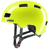 Uvex Hlmt 4 Casco Bicicleta, Unisex-Youth, Amarillo neón, 51-55 cm