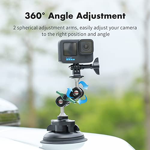 Soporte con Ventosa de Aluminio SEASKY S1 para Cámaras Insta360 X3 3