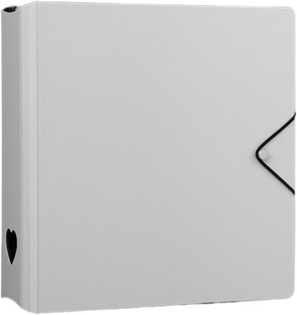 A5 Macaron Color Hollow Album PP Photocard Binder Photo Collect Folder Card Storage Stationery(Black)