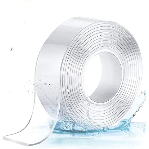 Nano Adhesive Tape, Multipurpose Transparent Double Sided No-Trace Removable Glue Tape,Washable Strong Gel Tape Gel Anti-Slip Adhesive Tape for Carpet for Home, Office Cover