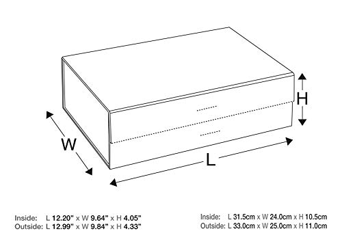 Sketchgroup Luxury Gift Box With 2 Satin Ribbon And Magnetic Closure (A4, Pink) #TOP3
