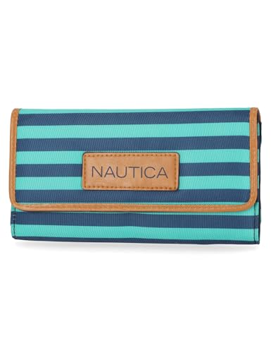 Nautica Carteira feminina Perfect Carry-All Money Manager com bloqueio de RFID, Espectra verde, Tamanho Único