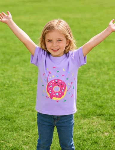 Image of Toddler Girls T-Shirt Short Sleeve Cartoon Graphic Tee 2-6T
