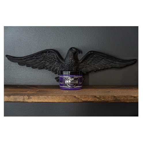 INK-EEZE Purple Glide Tattoo Ointment – Non-Petroleum, Essential Oil Infused Formula - For Artist and Aftercare - Vegan, Cruelty Free - 6oz jar - 7