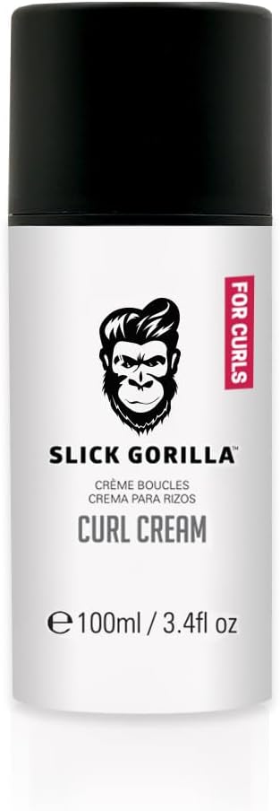 Curl Cream for Men | 3.38 Fl Oz (100 ml) | Paraben Free Moisturizing Styler | Lightweight Hold for Wavy & Curly Hair | Frizz Control | Curl Enhancer | Non-Greasy | For Daily Use