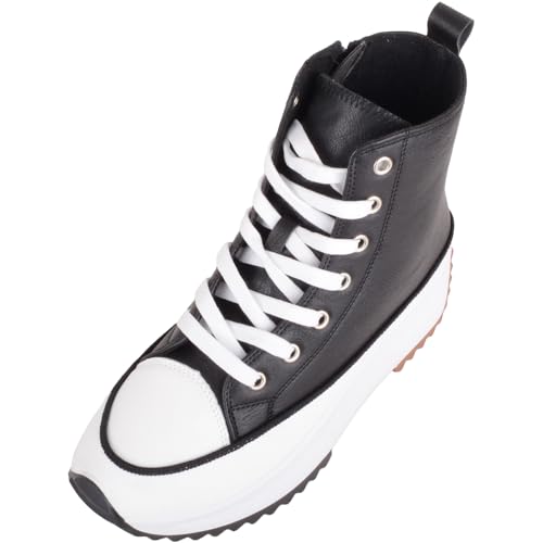Bottines à lacets femme fermeture éclair intérieure Absolute Footwear bottines noires