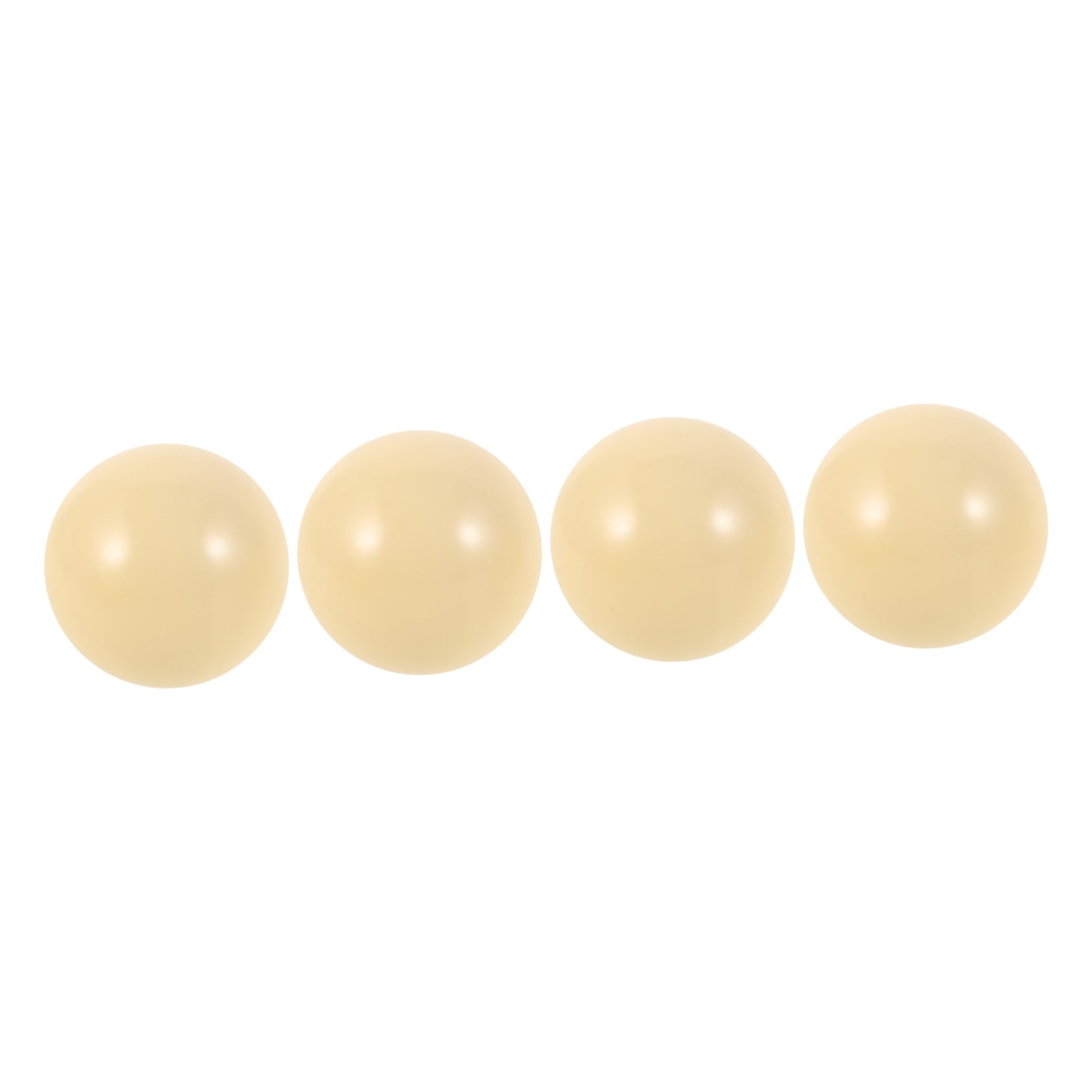 INOOMP 4pcs White Billiard Balls for Training for Amateur Players Beginners Precision Polished Balanced Performance for Pool Table Practice