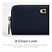COACH Women's Slim Accordion Zip Accessory-Travel Wallet, B4/Dark Navy, One Size