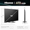 Hisense TV 50" QLED 4K 2025 50A72Q, Smart TV VIDAA U8, Dolby Vision, HDR 10+, Game Mode Plus, Dolby Atmos, Alexa Built-in, VIDAA Voice, Tuner DVB-T2/S2 HEVC 10, lativù 4K, 50''