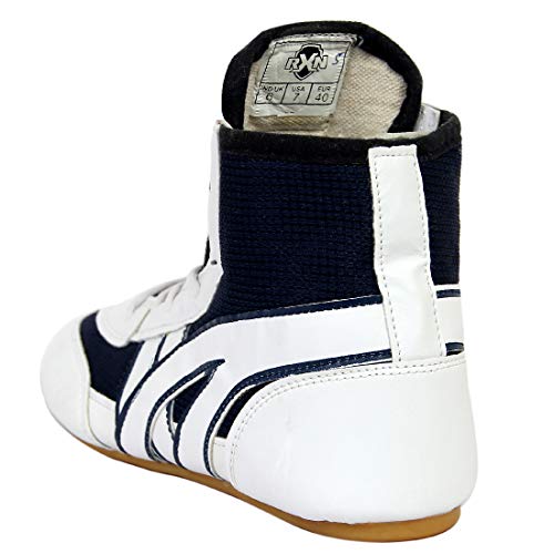 Image of RXN Men's Faux Leather Wrestling Shoes with Rubber Sole for Training