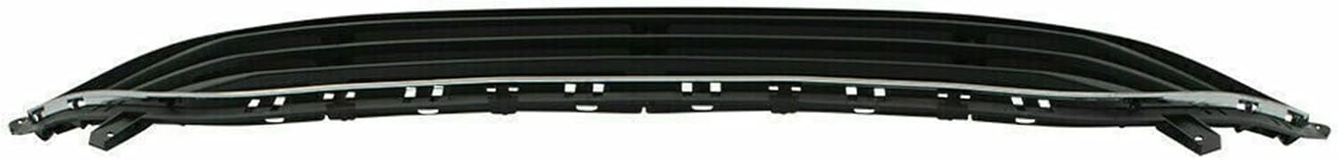YLT AUTO Front Bumper Cover Lower Grille Replacement Shroud Black Front Mesh Air Intake with Chrome Trim Fit for 2011 2012 2013 Hyundai Elantra