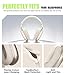 Seltureone 4 in 1 Case Cover Compatible with AirPods Max Headband/Ear Cups/Ear Pads Cover, All-Round Protection Soft Silicone and Clear TPU Headphone Case for AirPods Max - Starlight