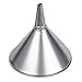WirthCo 94473 Funnel King 2 quart, 8" Center Spout Funnel with Removable Brass Strainer Screen, Galvanized, General Purpose
