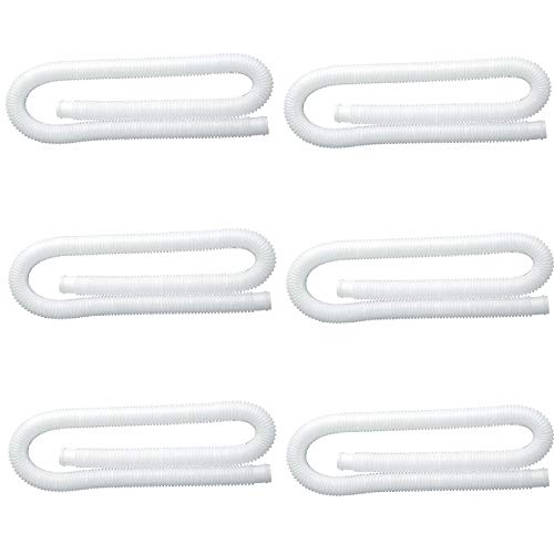 Intex 1.25 Inch Diameter Accessory Pool Pump Replacement Hose 59In Long (6 Pack)