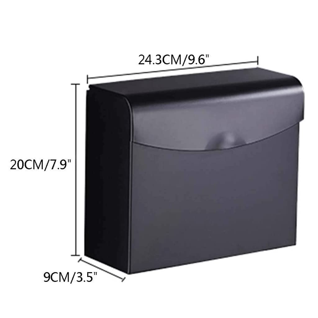 BKEKM Dispenser Salviette Dispenser di Asciugamani di Carta a Parete Dispenser di Asciugamani in Alluminio per Spazio Impermeabile Porta Asciugamani di Carta Multi Origami Moda