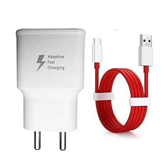 Quick charge 3.0 charger for OnePlus Nord N10 , OnePlus Nord N100 , OnePlus Z , OnePlus Nord CE 2 Lite 5G Adapter Wall Mobile Android Smartphone Certified Heavey Duty Hi Speed Fast Charging Travel Charger With 1.2 Meter Type-C USB Charging Data Cable ( 3.1 Amp , ST , SM- RED )