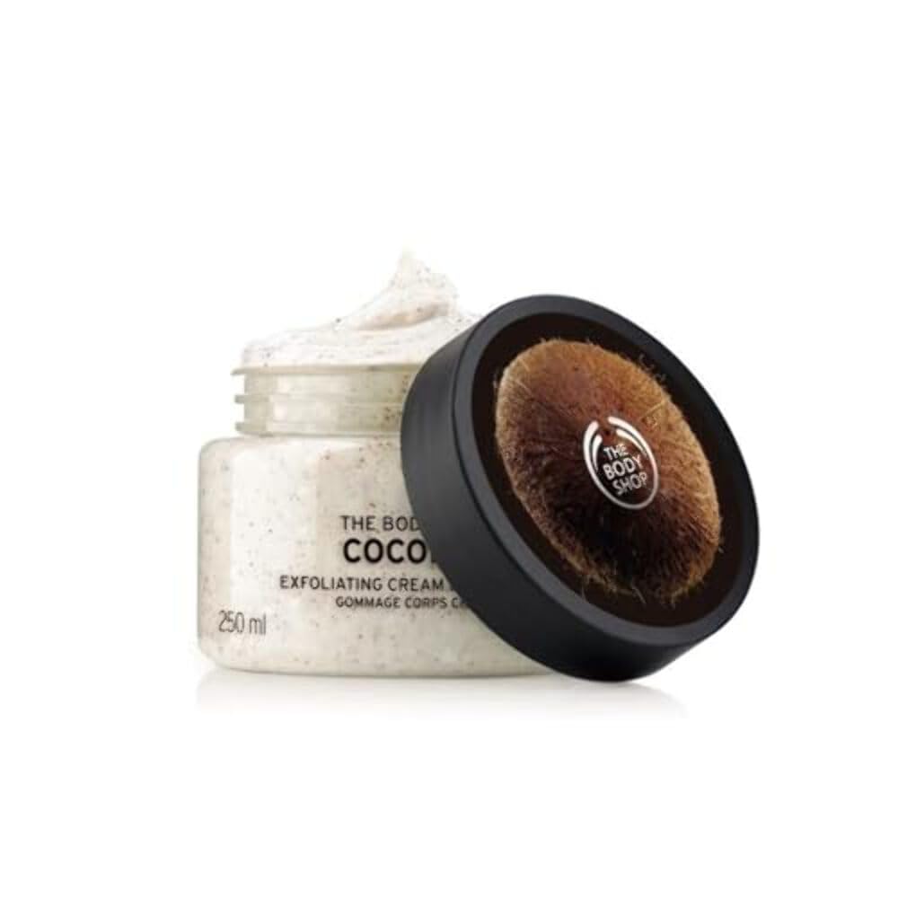 The Body Shop Coconut Exfoliating Cream Body Scrub, 8.5 Oz