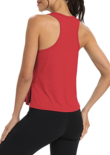 Bestisun Women Split Side Athletic Workout Tank Tops Racerback Yoga Shirts for Women2