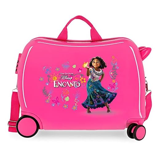 Disney Encanto Maleta Infantil Rosa 50x39x20 cms Rígida ABS Cierre de combinación Lateral 34L 1,8 kgs 4 Ruedas