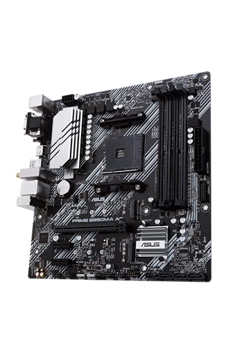 Image of ASUS Prime B550M-A AC AMD AM4 (3rd Gen Ryzen) Micro ATX Motherboard (PCIe 4.0, WiFi, ECC Memory, 1Gb LAN, HDMI 2.1 /D-Sub, 4K@60HZ, Addressable Gen 2 RGB Header and Aura Sync)
